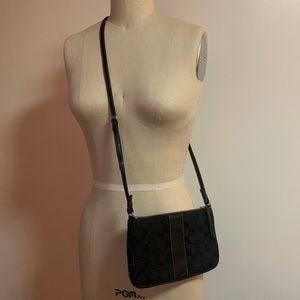 Coach Signature Slim Black Crossbody